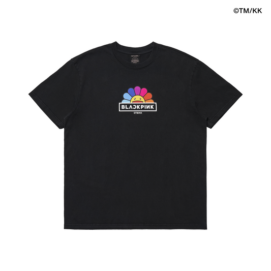 BLACKPINK + Takashi Murakami Rainbow Flower T-Shirt (Black)