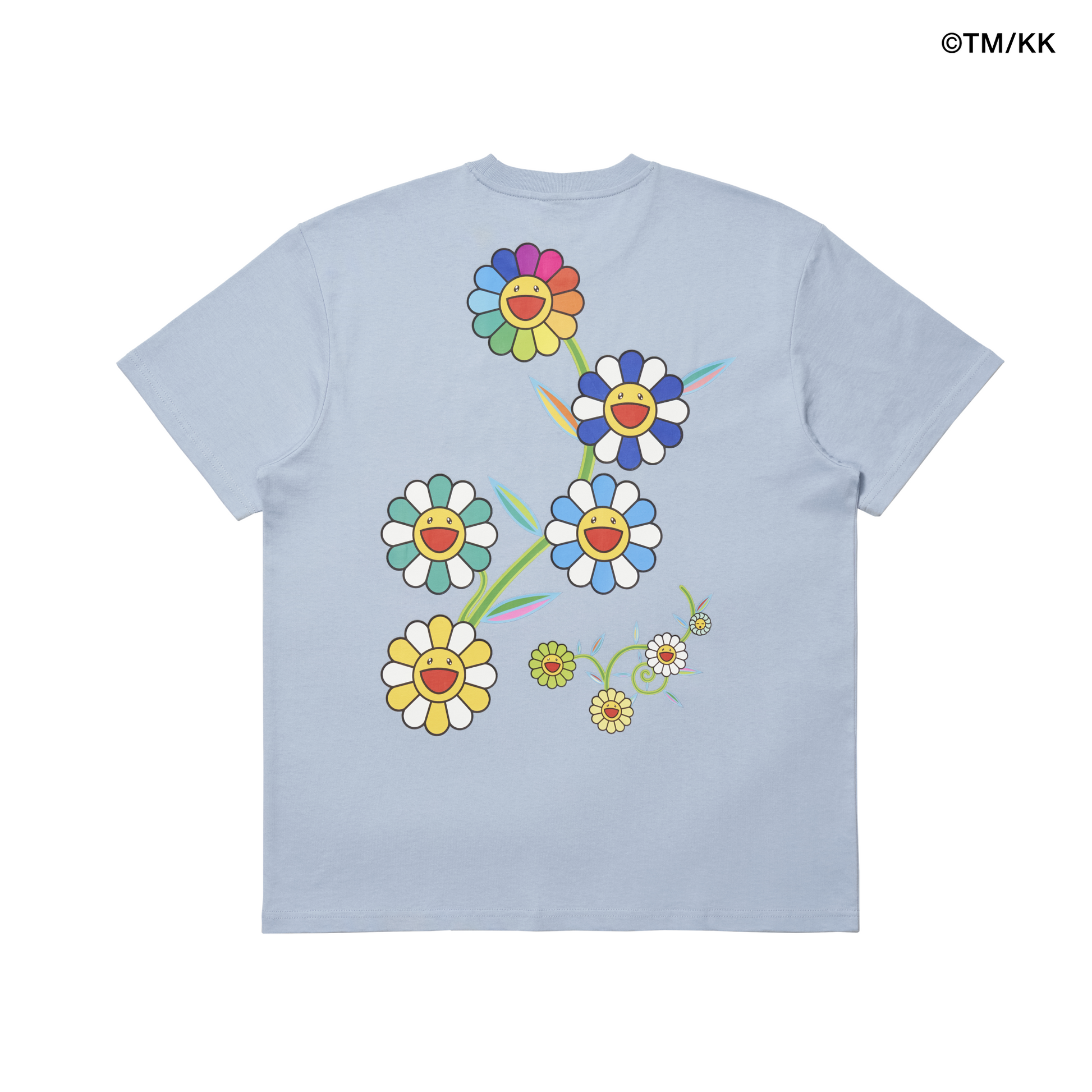 BLACKPINK + Takashi Murakami Flower Garden T-Shirt (Clear Blue 