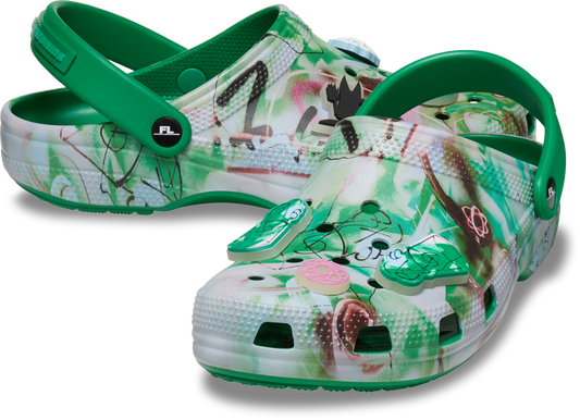 Futura Laboratories x Crocs Classic Clog - Green Ivy